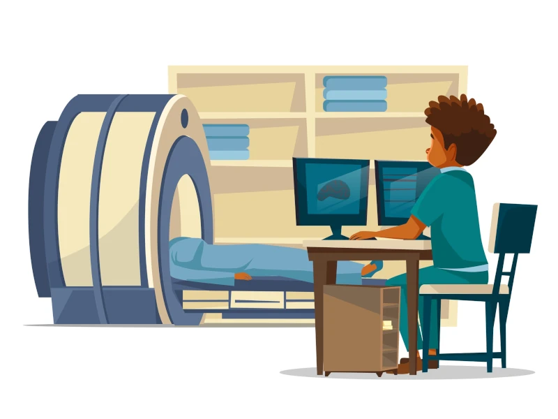 تشخیص دیسک گردن و درد دست چپ با MRI
